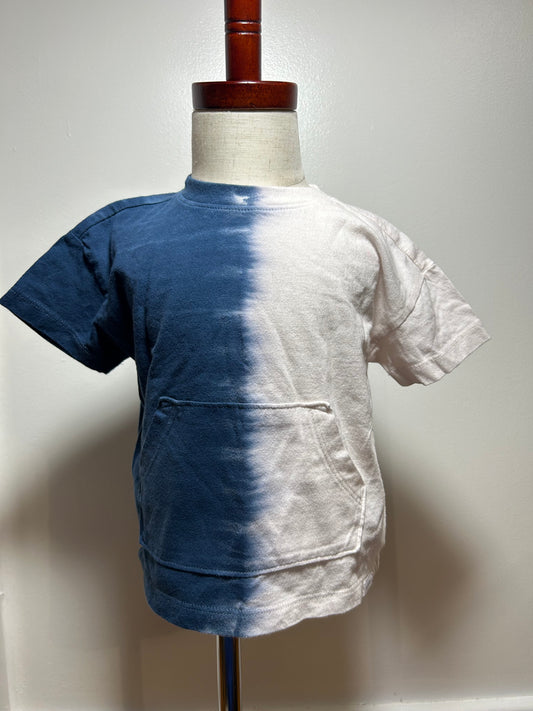 Blue & white short sleeve tee shirt